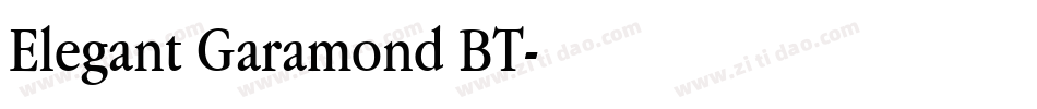 Elegant Garamond BT字体转换